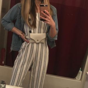 Striped jumpsuit